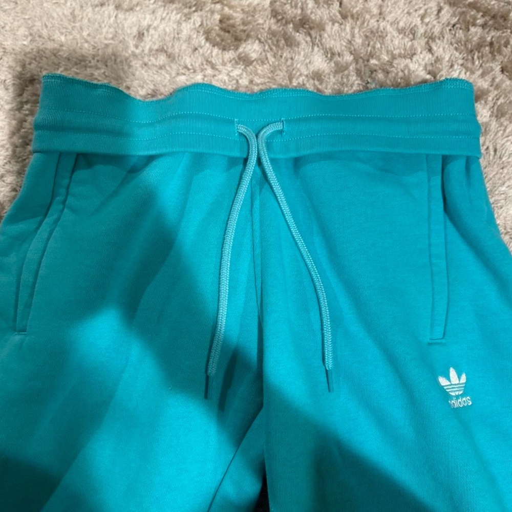 Adidas Turquoise Fleece Joggers